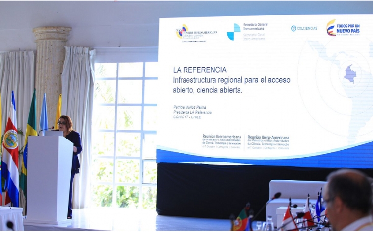 Patricia Muñoz da a conocer los avances de LA Referencia en Reunión de Autoridades de CT&amp;I