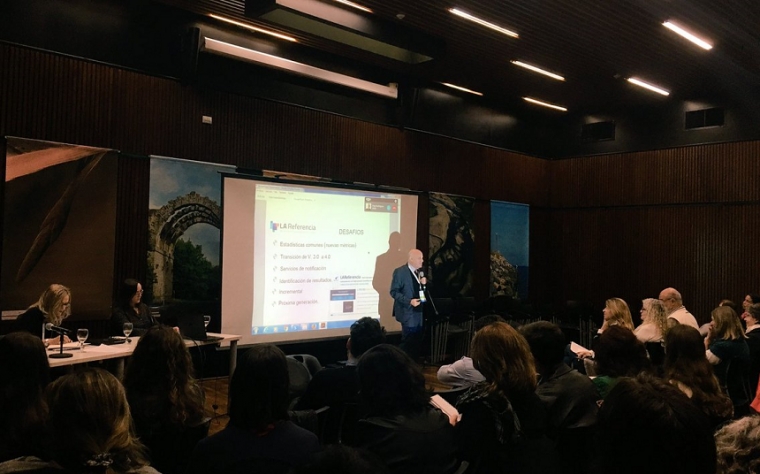 Alberto Cabezas durante el Seminario Internacional &ldquo;Pr&aacute;cticas, experiencias y estrategias en Ciencia Abierta en Iberoam&eacute;rica"
