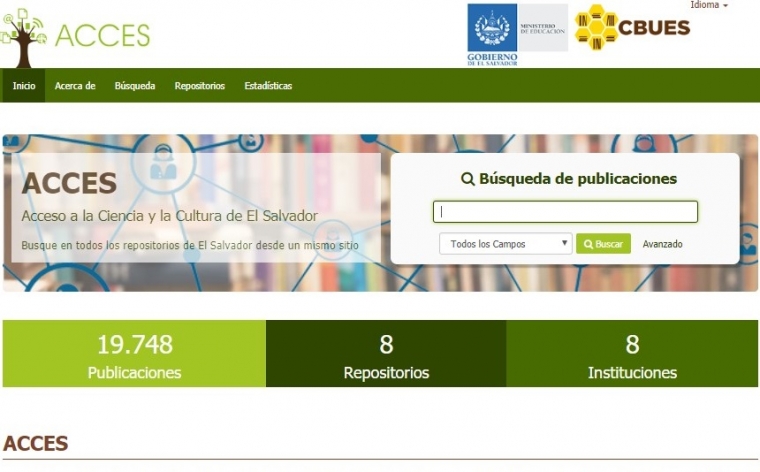 Viceministerio de CyT de El Salvador y CBUES inauguran  Cosechador Nacional de Repositorios