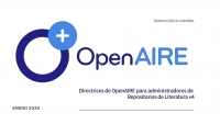 Directrices de OpenAIRE en español para administradores de Repositorios de Literatura